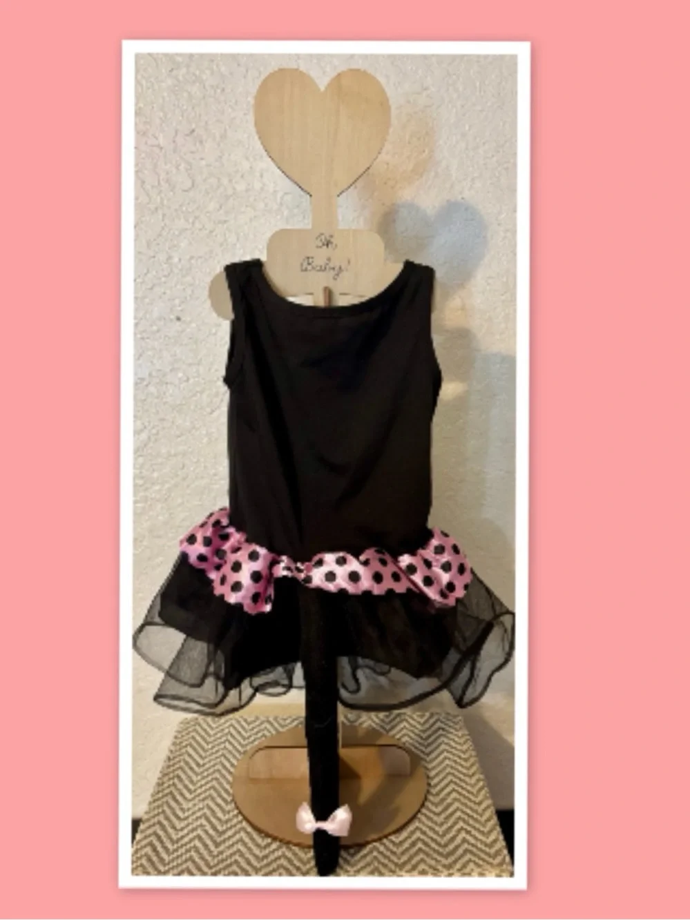 Bébé Filou Toddler Black Cat Tutu  Dress ~ Size Small (3T)